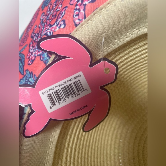 Simply Southern Preppy Bucket Straw WKND Hat Womens OS - Picture 7 of 10